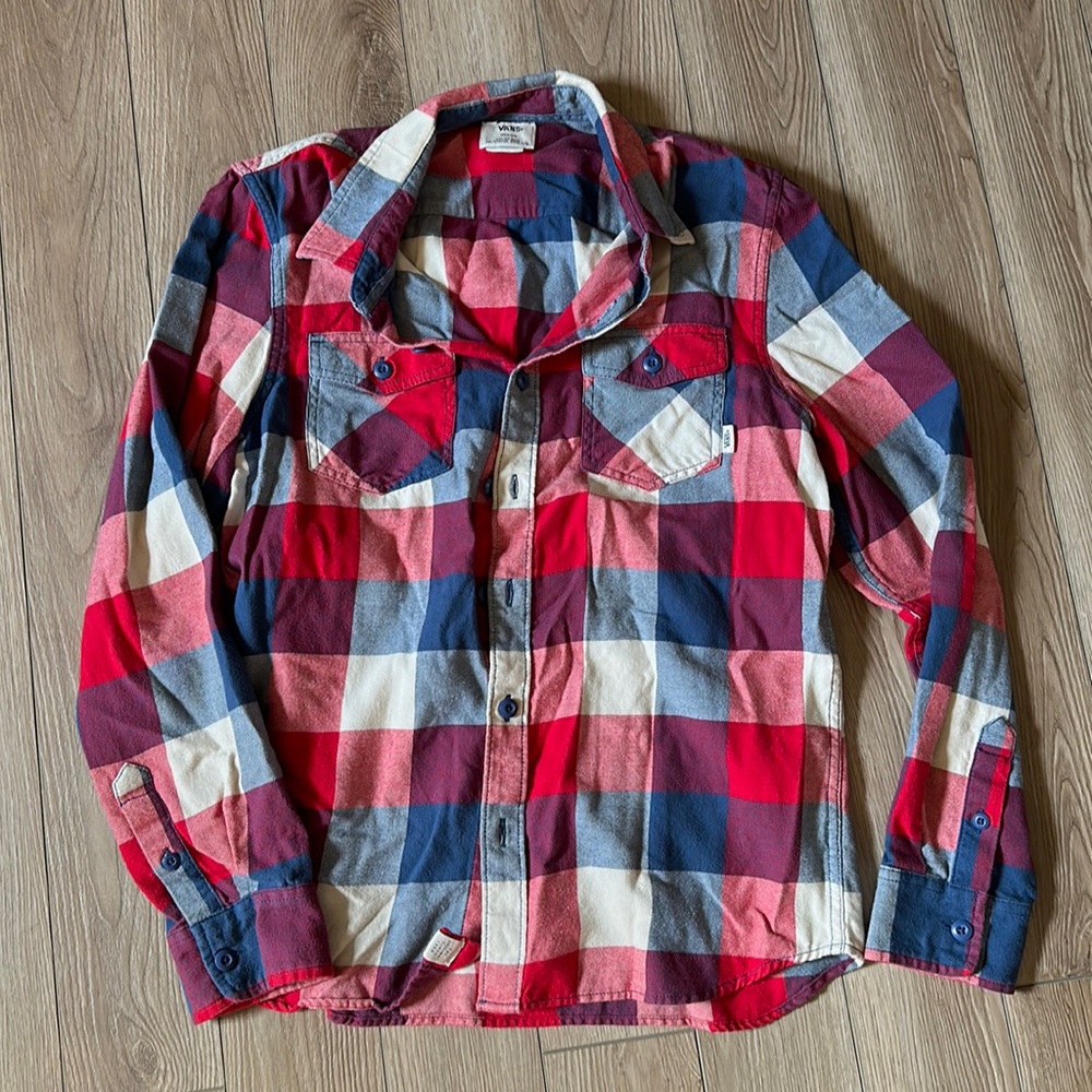 Vans flannel button up